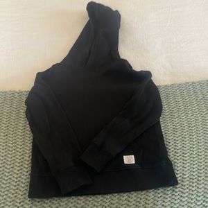 Boys black waffle gap heavy hoodie